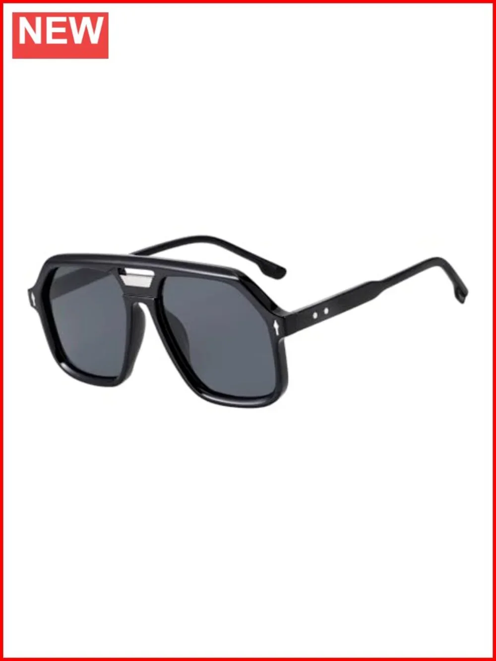 Retro Double Bridge Aviator Sunglasses UV400 for Men Women